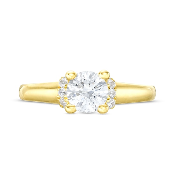 Vera Wang Love Collection CT. T.W. Diamond Collar Engagement Ring in 14K Gold