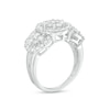 Thumbnail Image 2 of 1.95 CT. T.W. Multi-Diamond Frame Triple Flower Ring in 10K White Gold