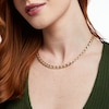 Thumbnail Image 1 of 7.5mm Curb Chain Necklace in Hollow 14K Gold