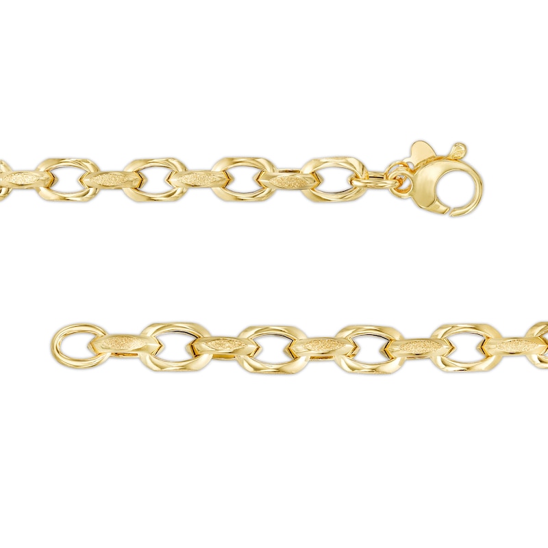 2.2mm Cable Chain Bracelet in Hollow 14K Gold - 7.5"