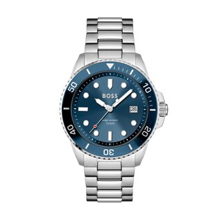 Men's Hugo Boss Ace Two-Tone Watch with Blue Dial (Model: 1513916)