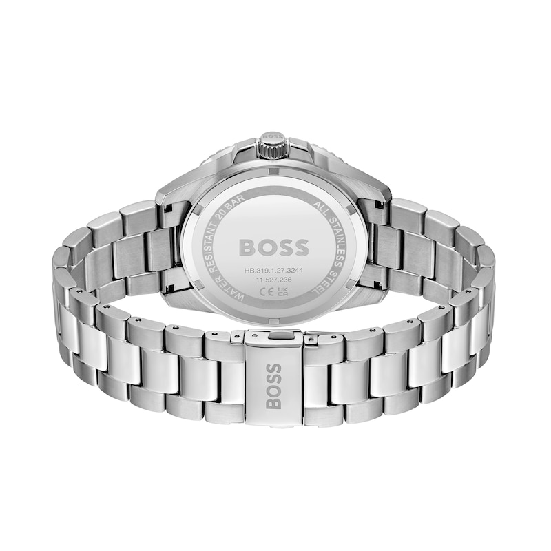 Men\'s Hugo Boss Ace Two-Tone Watch with Blue Dial (Model: 1513916) |  Peoples Jewellers