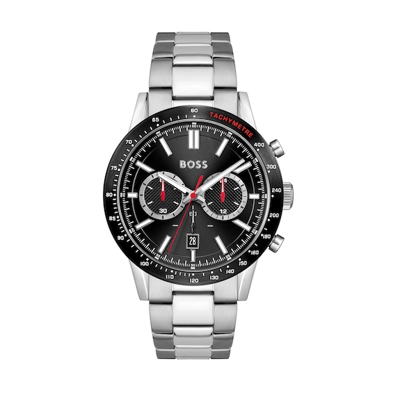 Men's Hugo Boss Allure Chronograph Watch with Black Dial (Model: 1513922)