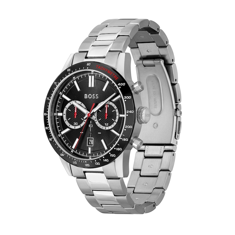 Peoples Jewellers Men\'s Hugo Boss Allure Chronograph Watch with Black Dial  (Model: 1513922)|Peoples Jewellers | Upper Canada Mall