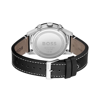 Men's Hugo Boss Allure Chronograph Leather Strap Watch with Dial (Model