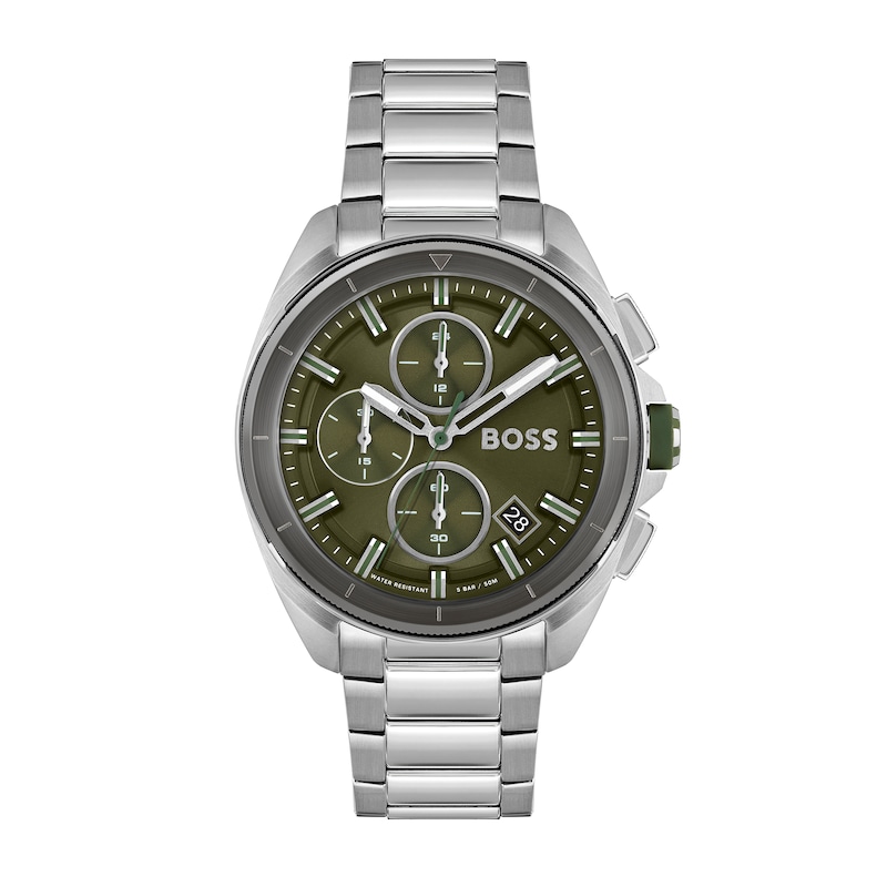 Peoples Men\'s Chronograph Jewellers (Model: Shopping Green Halifax | Watch Centre Boss 1513951)|Peoples with Volane Hugo Dial