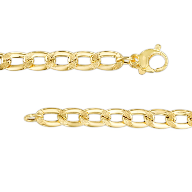 1.9mm Curb Chain Bracelet in Hollow 14K Gold - 7.5"|Peoples Jewellers