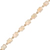 Oval Opal Link Line Bracelet in 10K Gold – 7.25"