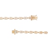 Oval Opal Link Line Bracelet in 10K Gold – 7.25"