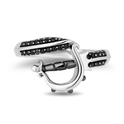 Disney Treasures Pirates of the Caribbean 0.18 CT. T.W. Black Diamond Sword Ring in Sterling Silver