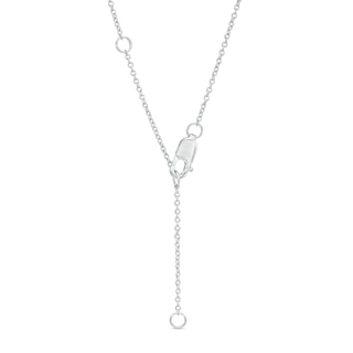 0.085 CT. T.W. Diamond "PRAY" Script Necklace in Sterling Silver – 17.7"