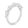 0.95 CT. T.W. Pear-Shaped Diamond Sideways Five Stone Anniversary Band in 14K White Gold