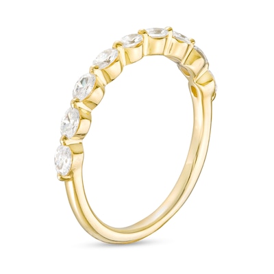 0.47 CT. T.W. Oval Diamond Nine Stone Anniversary Band in 14K Gold