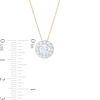 Thumbnail Image 2 of Trouvaille Collection 1.00 CT. T.W. DeBeers®-Graded Diamond Frame Pendant in 14K Gold (F/I1)