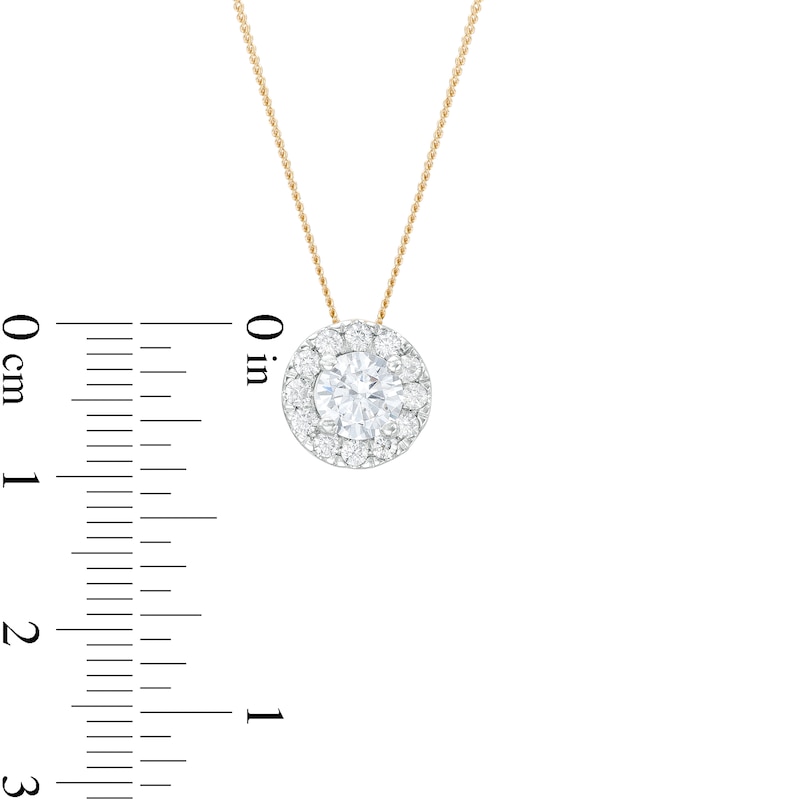 Trouvaille Collection CT. T.W. DeBeers®-Graded Diamond Frame Pendant in 14K Gold (F/I1)|Peoples Jewellers