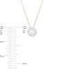 Thumbnail Image 3 of Trouvaille Collection 0.50 CT. T.W. DeBeers®-Graded Diamond Frame Pendant in 14K Gold (F/I1)