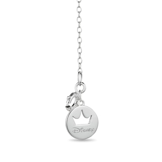 Enchanted Disney Belle 0.085 CT. T.W. Diamond Candlestick Pendant in Sterling Silver and 10K Gold - 19"