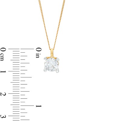 Trouvaille Collection 1.00 CT. T.W. DeBeers®-Graded Diamond Solitaire Pendant in 14K Gold (F/I1)