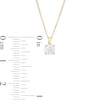 Thumbnail Image 2 of Trouvaille Collection 0.30 CT. DeBeers®-Graded Diamond Solitaire Pendant in 14K Gold (F/I1)