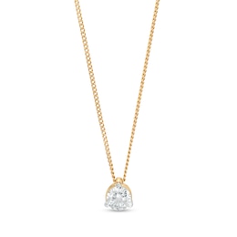 0.20 CT. Certified Canadian Diamond Solitaire Pendant in 14K Gold (I/I2)