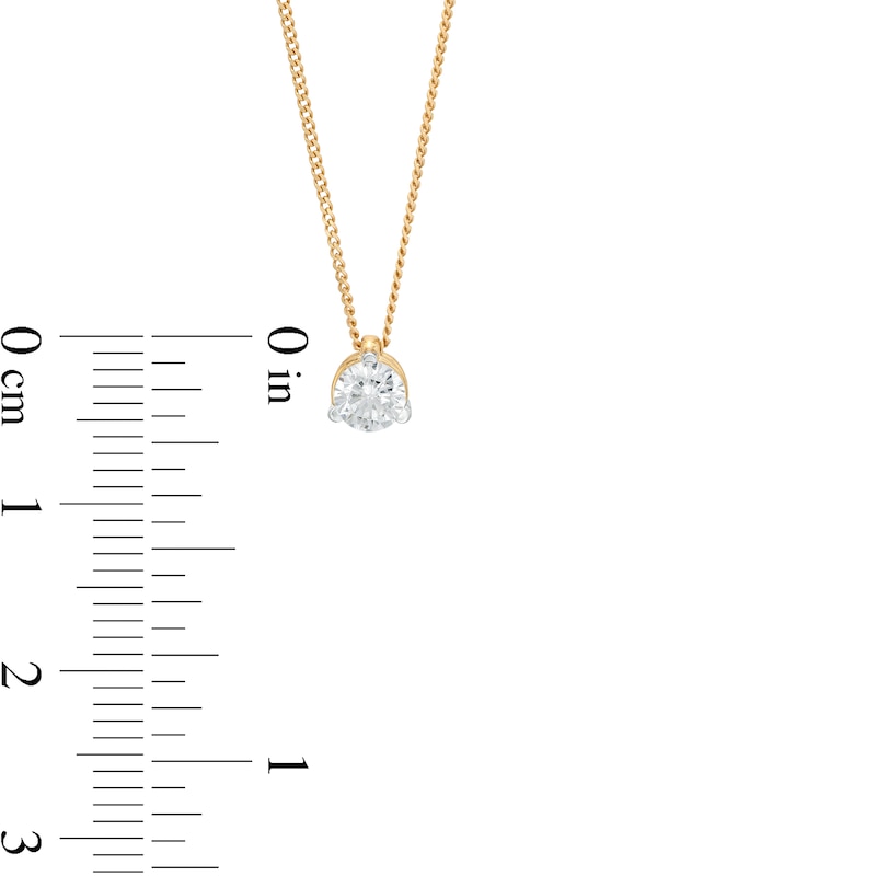 0.20 CT. Certified Canadian Diamond Solitaire Pendant in 14K Gold (I/I2)