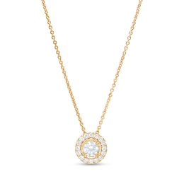 0.50 CT. T.W. Diamond Frame Pendant in 10K Gold