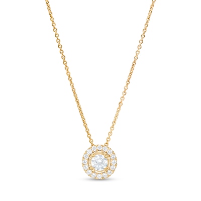 CT. T.W. Diamond Frame Pendant in 10K Gold