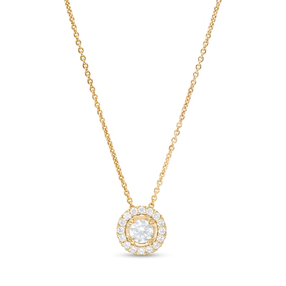 0.50 CT. T.W. Diamond Frame Pendant in 10K Gold