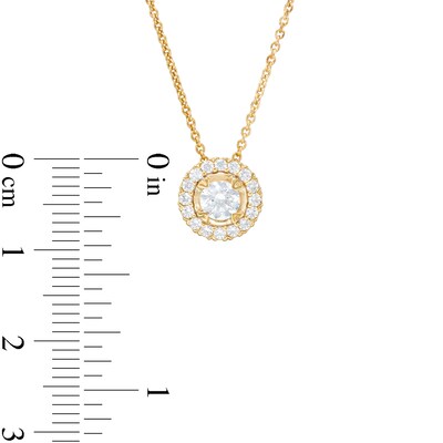 CT. T.W. Diamond Frame Pendant in 10K Gold