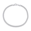 4.4mm Curb Chain Anklet in Sterling Silver - 9"