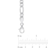 5.5mm Figaro Chain Anklet in Sterling Silver - 9"