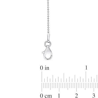 1.0mm Ball Chain Anklet in Sterling Silver - 9"