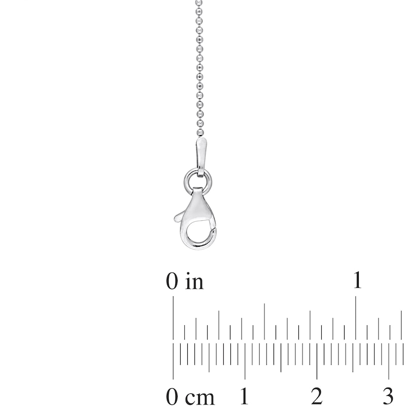 1.0mm Ball Chain Anklet in Sterling Silver - 9"