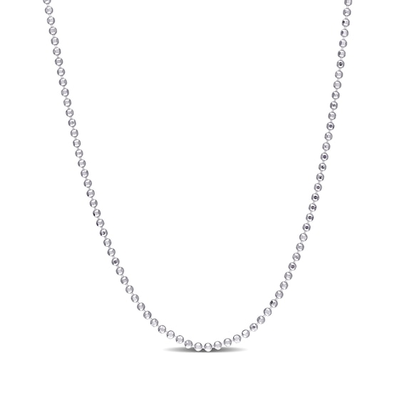 1.5mm Bead Chain Necklace in Sterling Silver