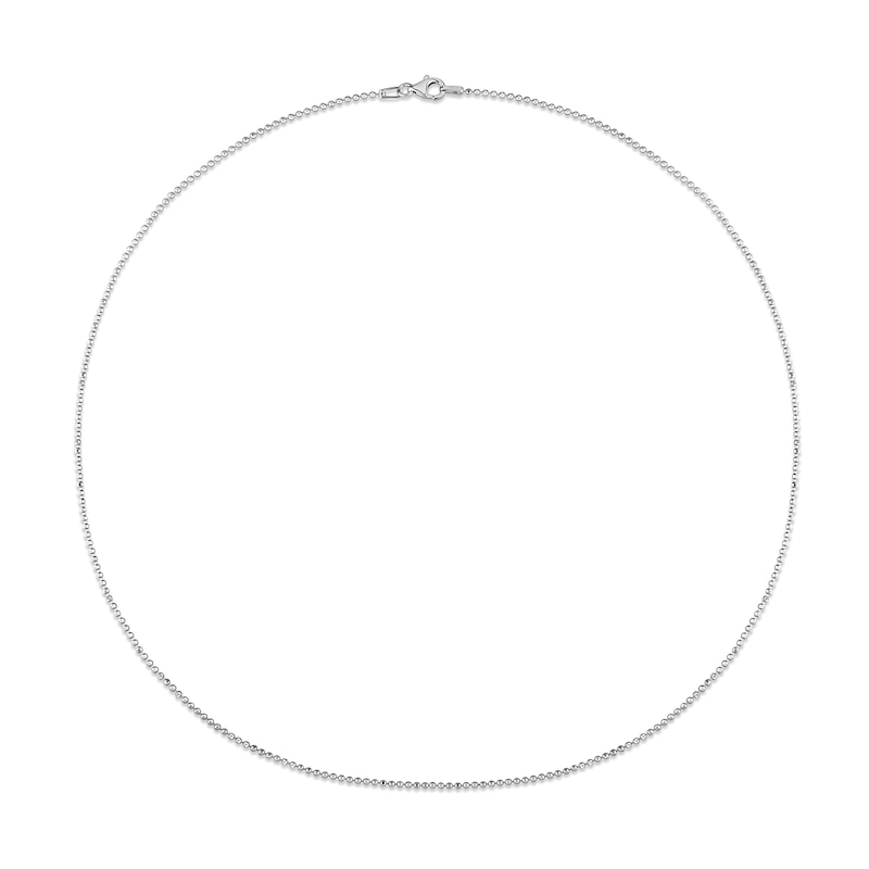 1.5mm Bead Chain Necklace in Sterling Silver