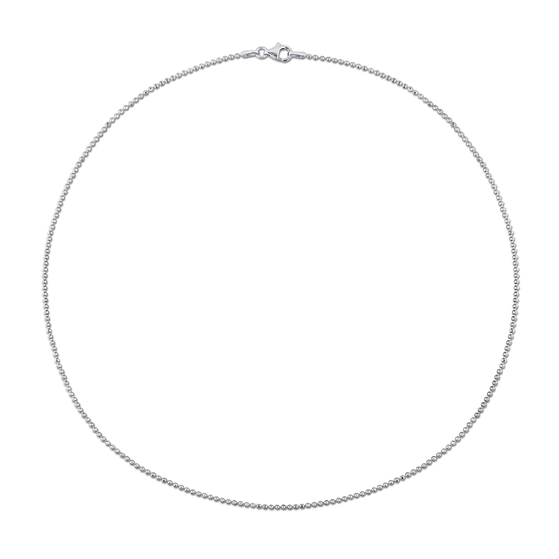1.5mm Bead Chain Necklace in Sterling Silver