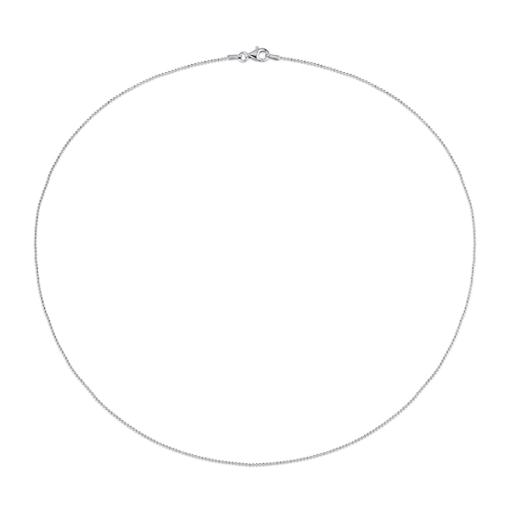 1.0mm Bead Chain Necklace in Sterling Silver