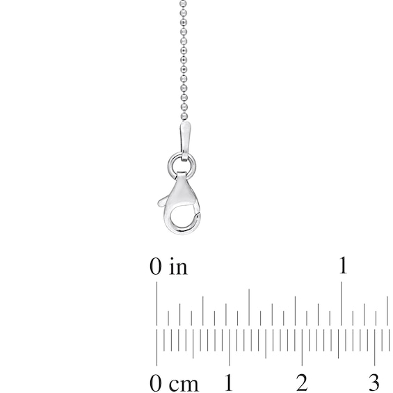 1.0mm Bead Chain Necklace in Sterling Silver