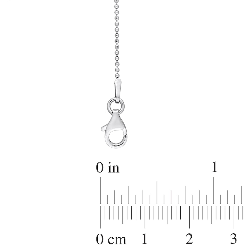 1.0mm Bead Chain Necklace in Sterling Silver - 16"