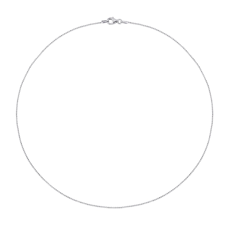1.0mm Bead Chain Necklace in Sterling Silver|Peoples Jewellers