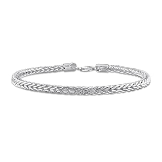 4.0mm Foxtail Chain Anklet in Sterling Silver - 9"