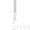 Thumbnail Image 2 of 6.5mm Curb Chain Anklet in Sterling Silver - 9"