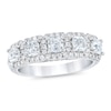 Thumbnail Image 0 of Royal Asscher® 1.50 CT. T.W. Diamond Frame Five Stone Anniversary Band in 14K White Gold