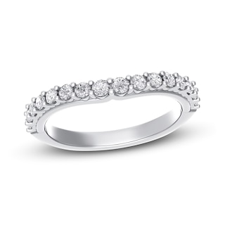 Royal Asscher® 0.50 CT. T.W. Diamond Chevron Anniversary Band in 14K White Gold