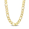 Thumbnail Image 0 of 14.5mm Figaro Chain Necklace in Sterling Silver with Yellow Rhodium - 22"