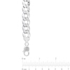 12.5mm Curb Chain Necklace in Sterling Silver - 24"