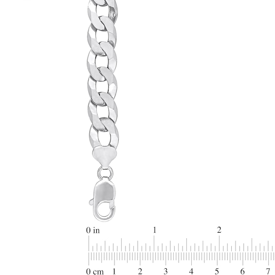 12.5mm Curb Chain Necklace in Sterling Silver