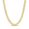 Thumbnail Image 0 of 6.5mm Curb Chain Necklace in Sterling Silver with Yellow Rhodium - 24"