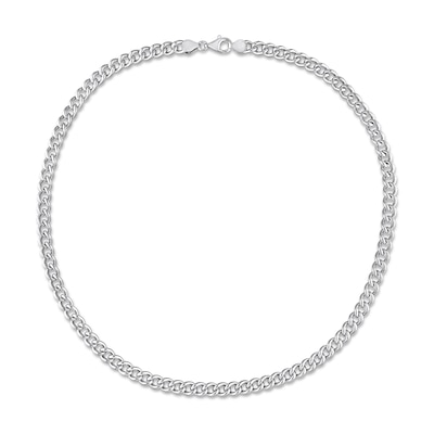 6.5mm Curb Chain Necklace in Sterling Silver