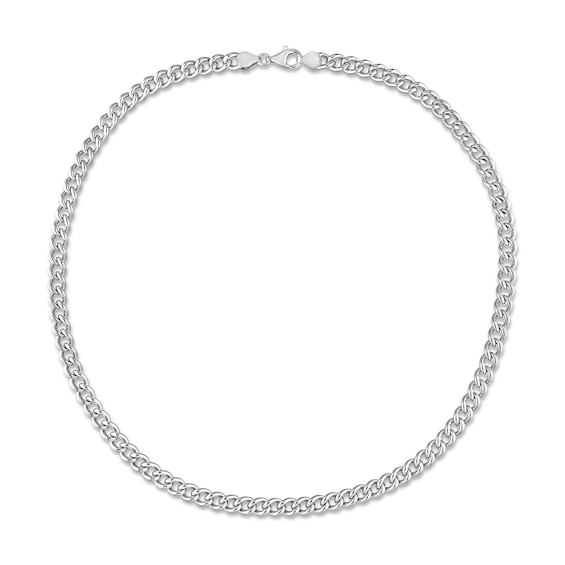 6.5mm Curb Chain Necklace in Sterling Silver